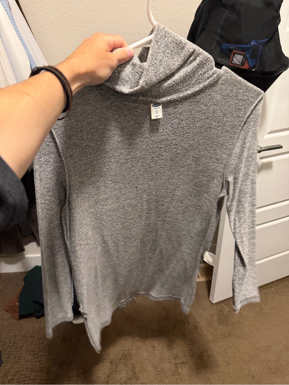 Old Navy Gray Turtleneck Sweater - Picture 2 of 4